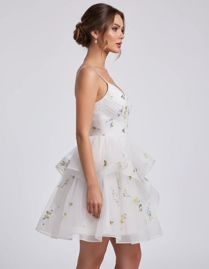 Modena Mini Dresses — White | SKU: RB-6fd90b-white-2,RB-6fd90b-white-4,RB-6fd90b-white-6,RB-6fd90b-white-8,RB-6fd90b-white-10,RB-6fd90b-white-12,RB-6fd90b-white-14,RB-6fd90b-white-16,RB-6fd90b-white-16W,RB-6fd90b-white-18W,RB-6fd90b-white-20W,RB-6fd90b-white-22W