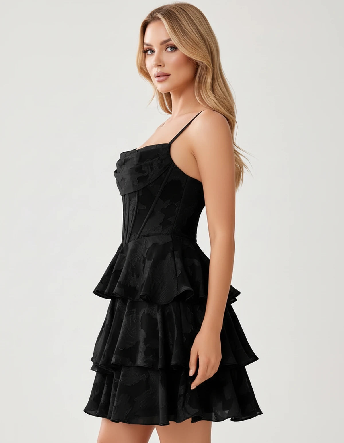 Monaco Mini Dresses — Black | SKU: RB-bdba7e-black-2,RB-bdba7e-black-4,RB-bdba7e-black-6,RB-bdba7e-black-8,RB-bdba7e-black-10,RB-bdba7e-black-12,RB-bdba7e-black-14,RB-bdba7e-black-16,RB-bdba7e-black-16W,RB-bdba7e-black-18W,RB-bdba7e-black-20W,RB-bdba7e-black-22W