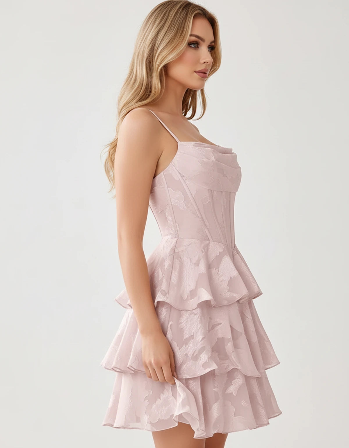 Monaco Mini Dresses — Pink | SKU: RB-bdba7e-pink-2,RB-bdba7e-pink-4,RB-bdba7e-pink-6,RB-bdba7e-pink-8,RB-bdba7e-pink-10,RB-bdba7e-pink-12,RB-bdba7e-pink-14,RB-bdba7e-pink-16,RB-bdba7e-pink-16W,RB-bdba7e-pink-18W,RB-bdba7e-pink-20W,RB-bdba7e-pink-22W
