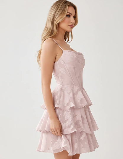 Monaco Mini Dresses — Pink | SKU: RB-bdba7e-pink-2,RB-bdba7e-pink-4,RB-bdba7e-pink-6,RB-bdba7e-pink-8,RB-bdba7e-pink-10,RB-bdba7e-pink-12,RB-bdba7e-pink-14,RB-bdba7e-pink-16,RB-bdba7e-pink-16W,RB-bdba7e-pink-18W,RB-bdba7e-pink-20W,RB-bdba7e-pink-22W
