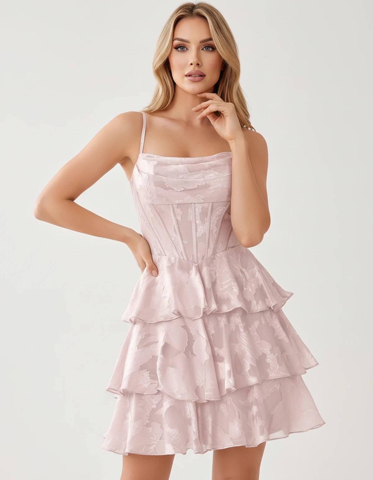 Monaco Mini Dresses — Pink | SKU: RB-bdba7e-pink-2,RB-bdba7e-pink-4,RB-bdba7e-pink-6,RB-bdba7e-pink-8,RB-bdba7e-pink-10,RB-bdba7e-pink-12,RB-bdba7e-pink-14,RB-bdba7e-pink-16,RB-bdba7e-pink-16W,RB-bdba7e-pink-18W,RB-bdba7e-pink-20W,RB-bdba7e-pink-22W