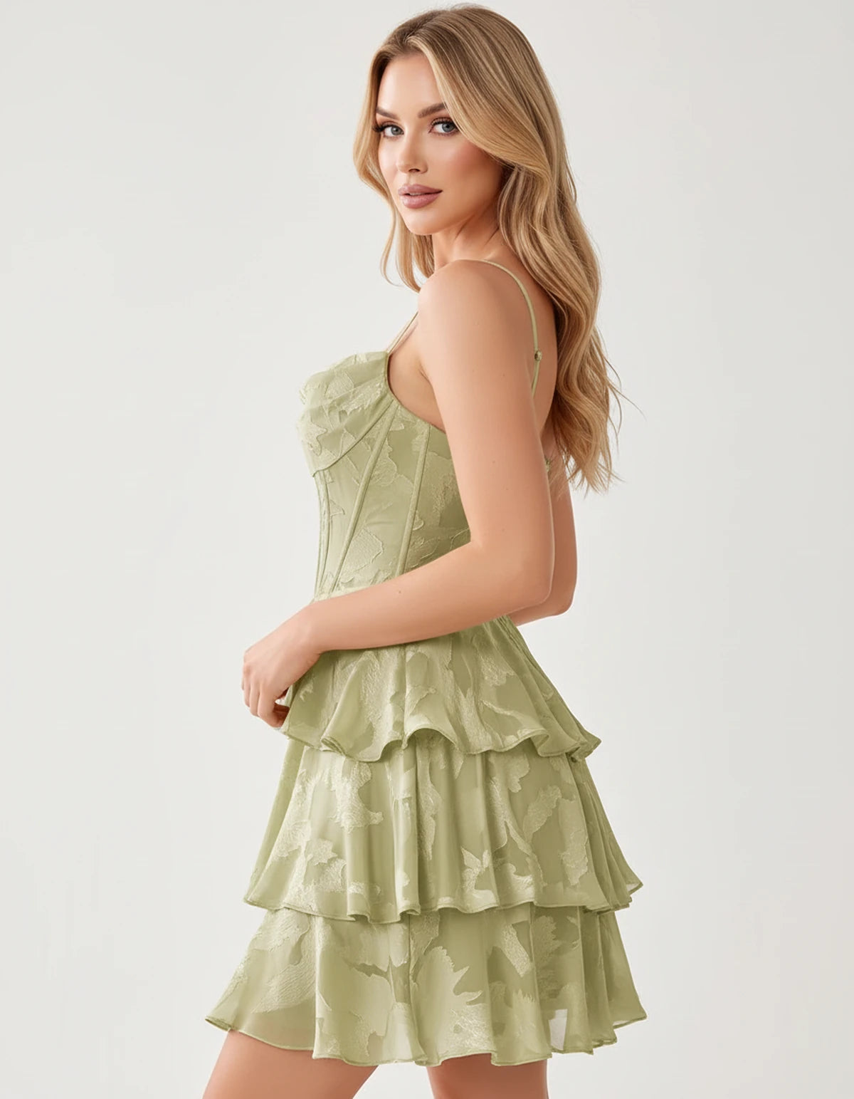 Monaco Mini Dresses — Sage Green | SKU: RB-bdba7e-sagegr01-2,RB-bdba7e-sagegr01-4,RB-bdba7e-sagegr01-6,RB-bdba7e-sagegr01-8,RB-bdba7e-sagegr01-10,RB-bdba7e-sagegr01-12,RB-bdba7e-sagegr01-14,RB-bdba7e-sagegr01-16,RB-bdba7e-sagegr01-16W,RB-bdba7e-sagegr01-18W,RB-bdba7e-sagegr01-20W,RB-bdba7e-sagegr01-22W