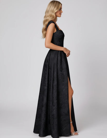 Montaigne Maxi Dresses — Black | SKU: RB-ab46ec-black-2,RB-ab46ec-black-4,RB-ab46ec-black-6,RB-ab46ec-black-8,RB-ab46ec-black-10,RB-ab46ec-black-12,RB-ab46ec-black-14,RB-ab46ec-black-16,RB-ab46ec-black-16 Plus,RB-ab46ec-black-20 Plus,RB-ab46ec-black-24 Plus,RB-ab46ec-black-22W