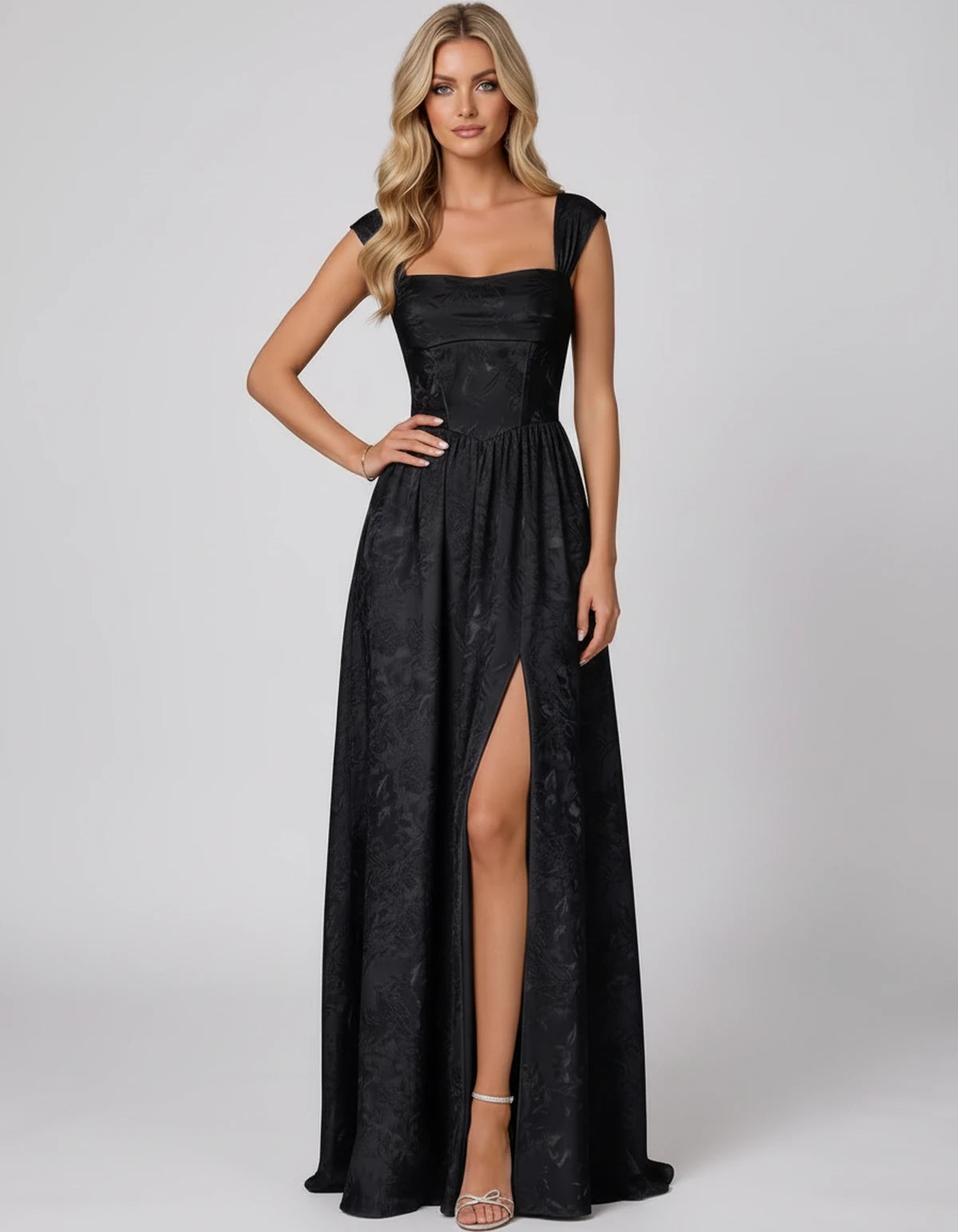 Montaigne Maxi Dresses — Black | SKU: RB-ab46ec-black-2,RB-ab46ec-black-4,RB-ab46ec-black-6,RB-ab46ec-black-8,RB-ab46ec-black-10,RB-ab46ec-black-12,RB-ab46ec-black-14,RB-ab46ec-black-16,RB-ab46ec-black-16 Plus,RB-ab46ec-black-20 Plus,RB-ab46ec-black-24 Plus,RB-ab46ec-black-22W
