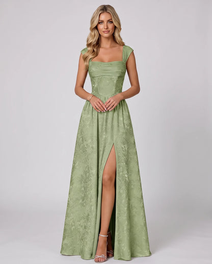 Montaigne Maxi Dresses — Dusty Sage