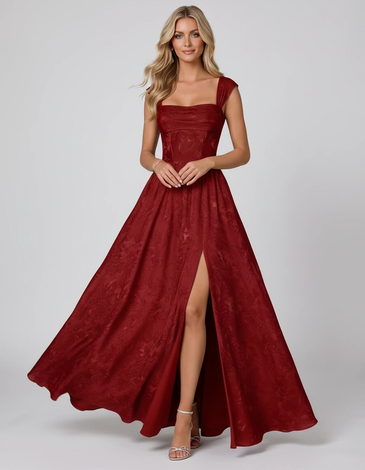 Montaigne Maxi Dresses — Red | SKU: RB-ab46ec-red-2,RB-ab46ec-red-4,RB-ab46ec-red-6,RB-ab46ec-red-8,RB-ab46ec-red-10,RB-ab46ec-red-12,RB-ab46ec-red-14,RB-ab46ec-red-16,RB-ab46ec-red-16 Plus,RB-ab46ec-red-20 Plus,RB-ab46ec-red-24 Plus,RB-ab46ec-red-22W