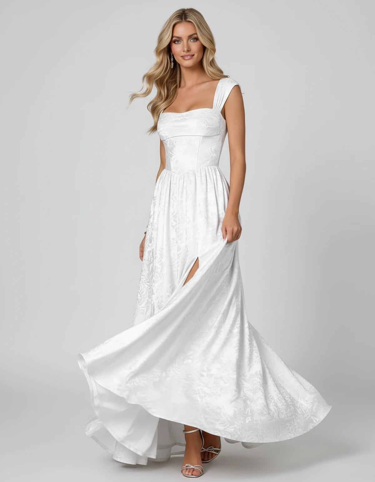 Montaigne Maxi Dresses — White | SKU: RB-ab46ec-white-2,RB-ab46ec-white-4,RB-ab46ec-white-6,RB-ab46ec-white-8,RB-ab46ec-white-10,RB-ab46ec-white-12,RB-ab46ec-white-14,RB-ab46ec-white-16,RB-ab46ec-white-16 Plus,RB-ab46ec-white-20 Plus,RB-ab46ec-white-24 Plus,RB-ab46ec-white-22W