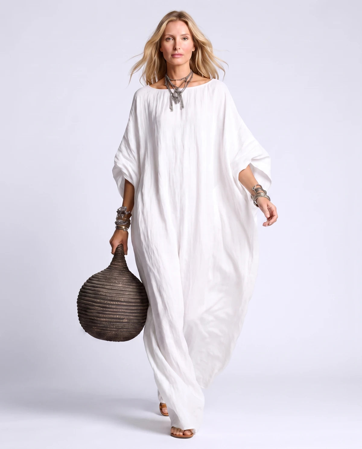 Monteverde Maxi Dresses — QZ2604184-bai | SKU: RB-cf5505-qz2604e6-XS,RB-cf5505-qz2604e6-S,RB-cf5505-qz2604e6-M,RB-cf5505-qz2604e6-L,RB-cf5505-qz2604e6-XL,RB-cf5505-qz2604e6-2XL