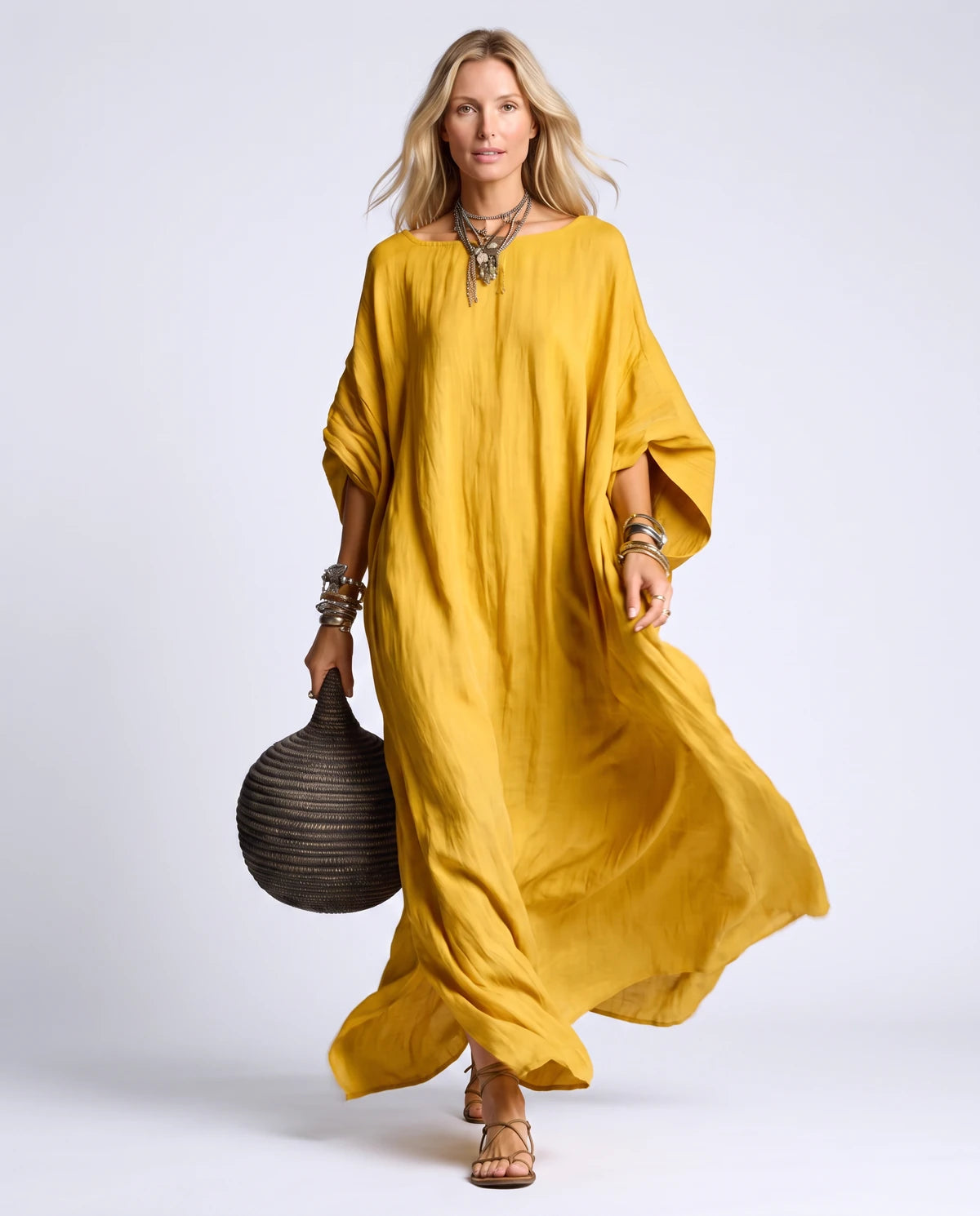 Monteverde Maxi Dresses — QZ2604184-huang | SKU: RB-cf5505-qz260446-XS,RB-cf5505-qz260446-S,RB-cf5505-qz260446-M,RB-cf5505-qz260446-L,RB-cf5505-qz260446-XL,RB-cf5505-qz260446-2XL