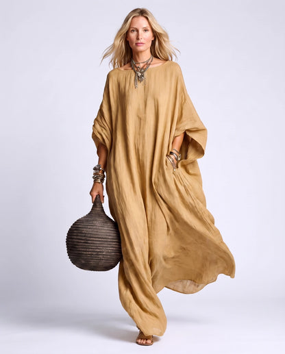 Monteverde Maxi Dresses — QZ2604184-kaqi | SKU: RB-cf5505-qz2604fe-XS,RB-cf5505-qz2604fe-S,RB-cf5505-qz2604fe-M,RB-cf5505-qz2604fe-L,RB-cf5505-qz2604fe-XL,RB-cf5505-qz2604fe-2XL