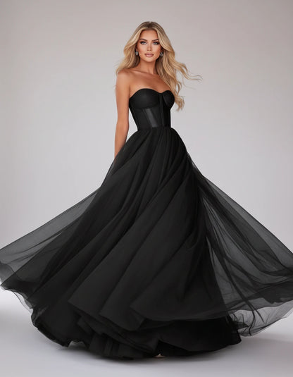 Morvenna Maxi Dresses — Black | SKU: RB-922445-black-2,RB-922445-black-4,RB-922445-black-6,RB-922445-black-8,RB-922445-black-10,RB-922445-black-12,RB-922445-black-14,RB-922445-black-16,RB-922445-black-16W,RB-922445-black-18W,RB-922445-black-20W,RB-922445-black-22W