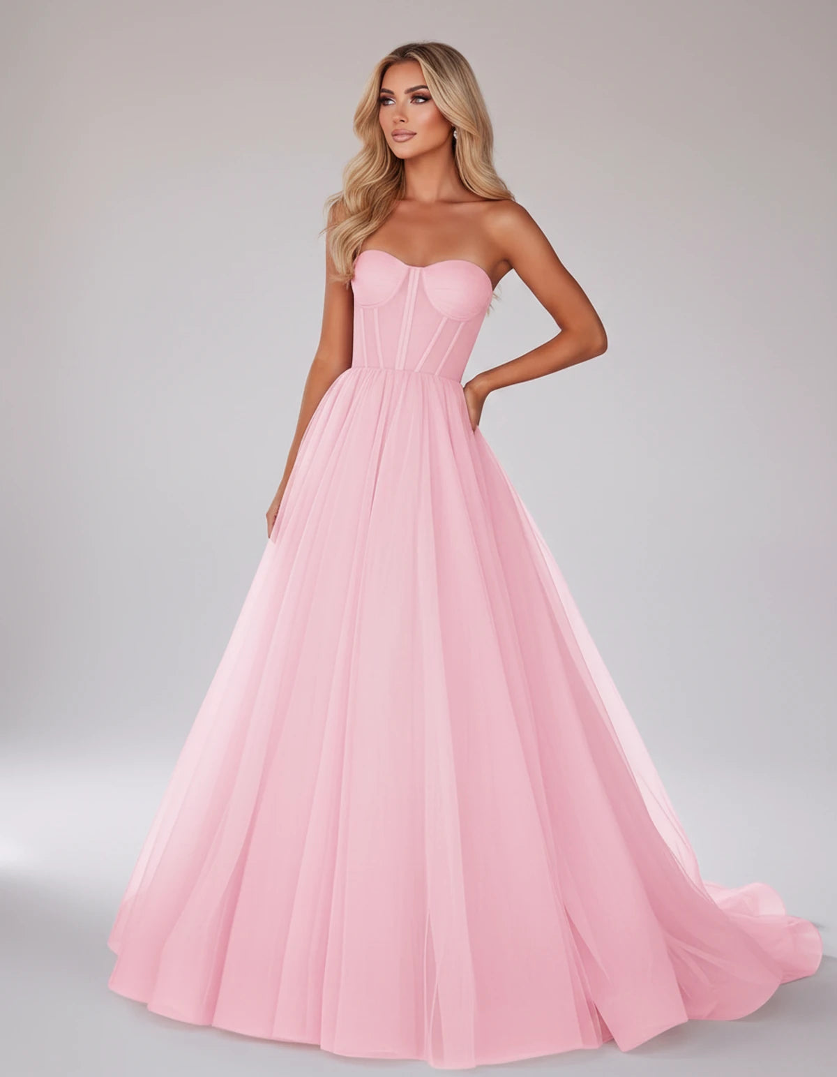 Morvenna Maxi Dresses — Pink | SKU: RB-922445-pink-2,RB-922445-pink-4,RB-922445-pink-6,RB-922445-pink-8,RB-922445-pink-10,RB-922445-pink-12,RB-922445-pink-14,RB-922445-pink-16,RB-922445-pink-16W,RB-922445-pink-18W,RB-922445-pink-20W,RB-922445-pink-22W