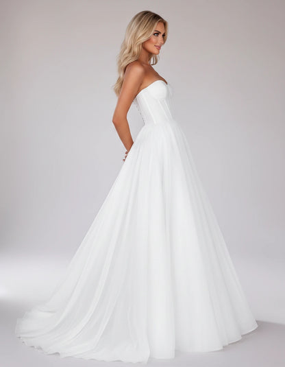 Morvenna Maxi Dresses — White | SKU: RB-922445-white-2,RB-922445-white-4,RB-922445-white-6,RB-922445-white-8,RB-922445-white-10,RB-922445-white-12,RB-922445-white-14,RB-922445-white-16,RB-922445-white-16W,RB-922445-white-18W,RB-922445-white-20W,RB-922445-white-22W