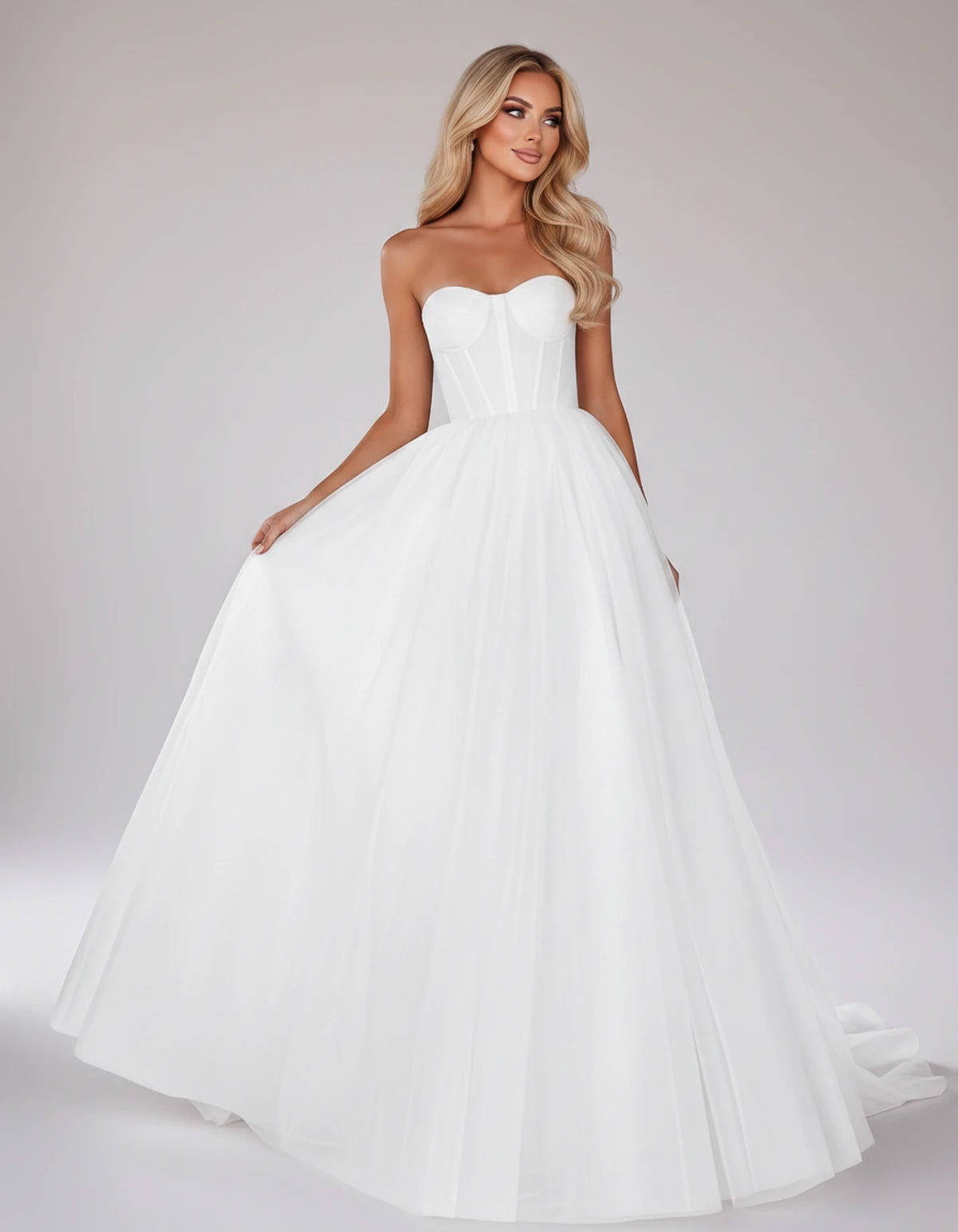 Morvenna Maxi Dresses — White | SKU: RB-922445-white-2,RB-922445-white-4,RB-922445-white-6,RB-922445-white-8,RB-922445-white-10,RB-922445-white-12,RB-922445-white-14,RB-922445-white-16,RB-922445-white-16W,RB-922445-white-18W,RB-922445-white-20W,RB-922445-white-22W