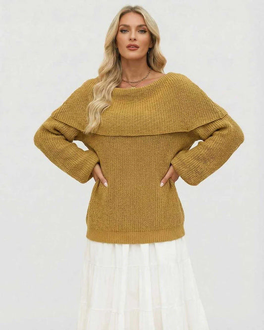Mustard Sweater, front view | Ramblion | SKU: SS-41827-MUSTARD-L-7468,SS-41827-MUSTARD-M-6109,SS-41827-MUSTARD-S-1246,SS-41827-MUSTARD-XL-2390,SS-41827-MUSTARD-XS-6713