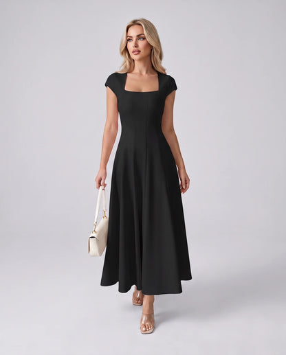 Myrtille Midi Dresses — Black | SKU: RB-2d8d50-black-XS,RB-2d8d50-black-S,RB-2d8d50-black-M,RB-2d8d50-black-L,RB-2d8d50-black-XL,RB-2d8d50-black-2XL
