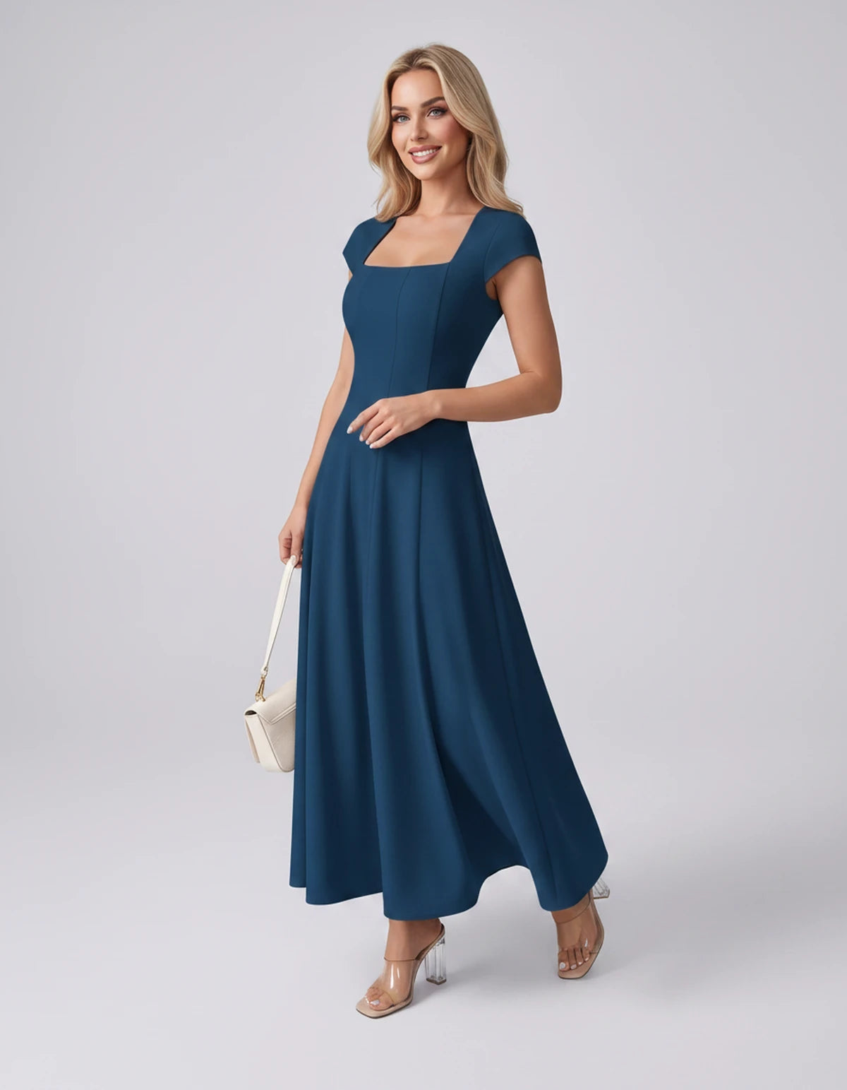 Myrtille Midi Dresses — Blue