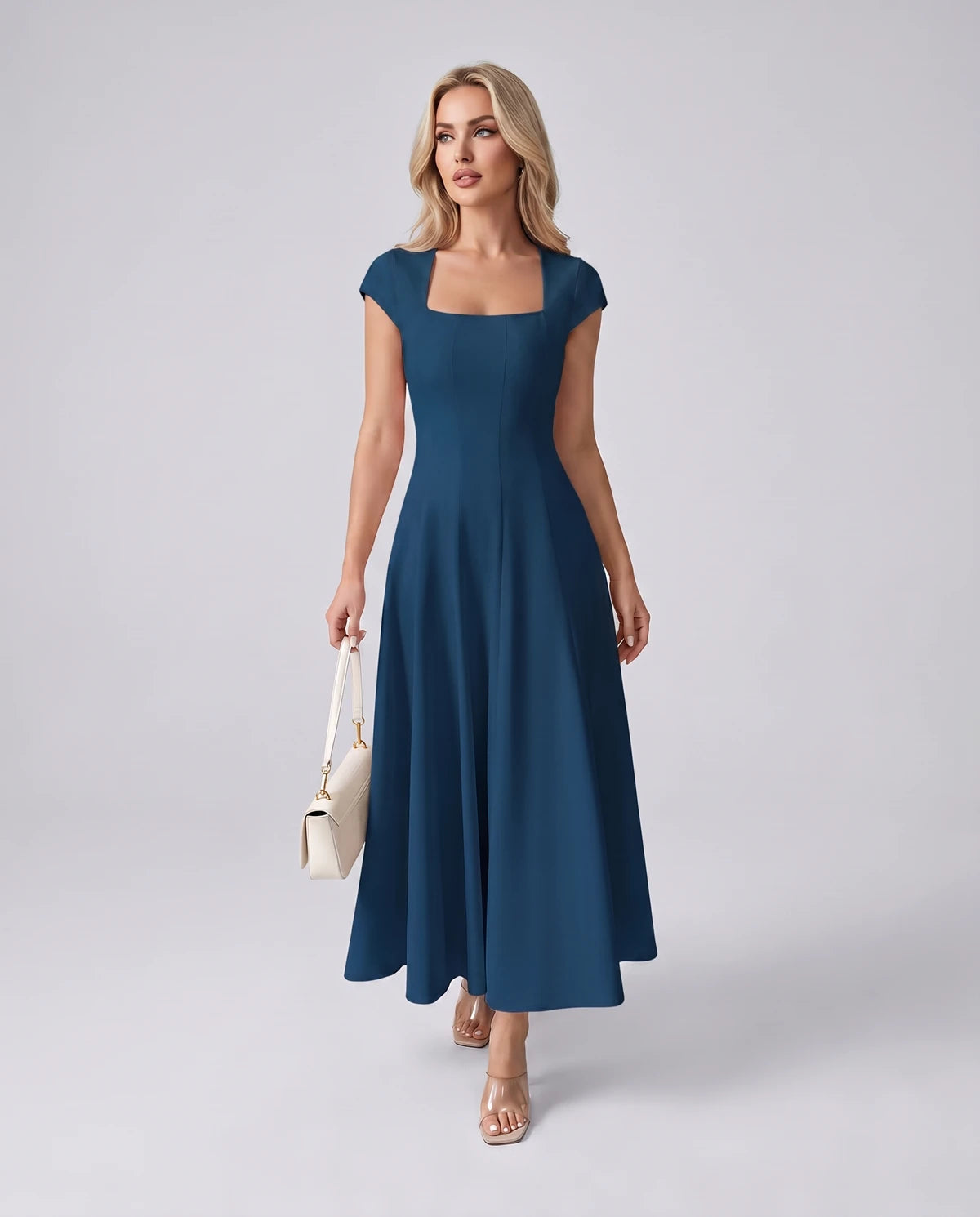 Myrtille Midi Dresses — Blue | SKU: RB-2d8d50-blue-XS,RB-2d8d50-blue-S,RB-2d8d50-blue-M,RB-2d8d50-blue-L,RB-2d8d50-blue-XL,RB-2d8d50-blue-2XL
