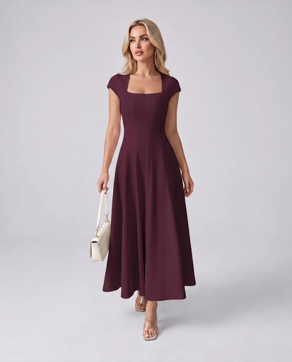 Myrtille Midi Dresses — Fuchsia