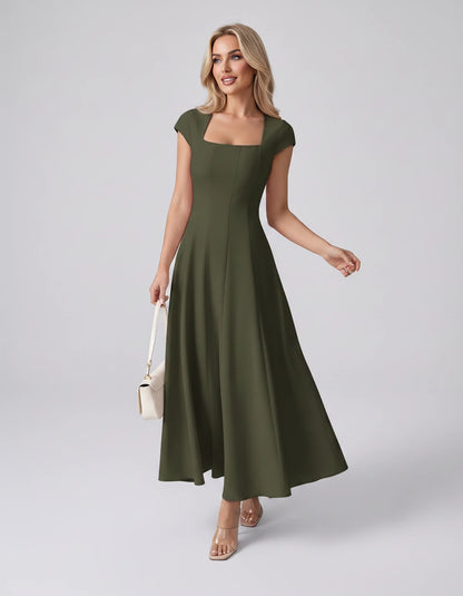 Myrtille Midi Dresses — Green