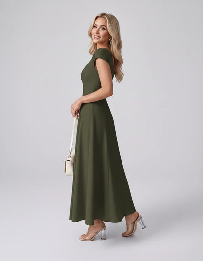Myrtille Midi Dresses — Green | SKU: RB-2d8d50-green-XS,RB-2d8d50-green-S,RB-2d8d50-green-M,RB-2d8d50-green-L,RB-2d8d50-green-XL,RB-2d8d50-green-2XL