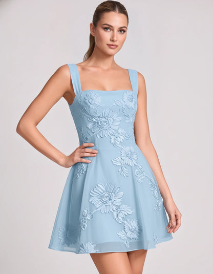 Nadalie Mini Dresses — Blue | SKU: RB-553dd4-blue-2,RB-553dd4-blue-4,RB-553dd4-blue-6,RB-553dd4-blue-8,RB-553dd4-blue-10,RB-553dd4-blue-12,RB-553dd4-blue-14,RB-553dd4-blue-16,RB-553dd4-blue-16W,RB-553dd4-blue-18W,RB-553dd4-blue-20W,RB-553dd4-blue-22W