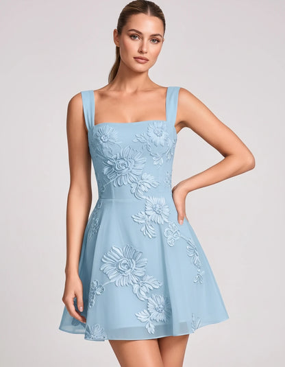 Nadalie Mini Dresses — Blue | SKU: RB-553dd4-blue-2,RB-553dd4-blue-4,RB-553dd4-blue-6,RB-553dd4-blue-8,RB-553dd4-blue-10,RB-553dd4-blue-12,RB-553dd4-blue-14,RB-553dd4-blue-16,RB-553dd4-blue-16W,RB-553dd4-blue-18W,RB-553dd4-blue-20W,RB-553dd4-blue-22W
