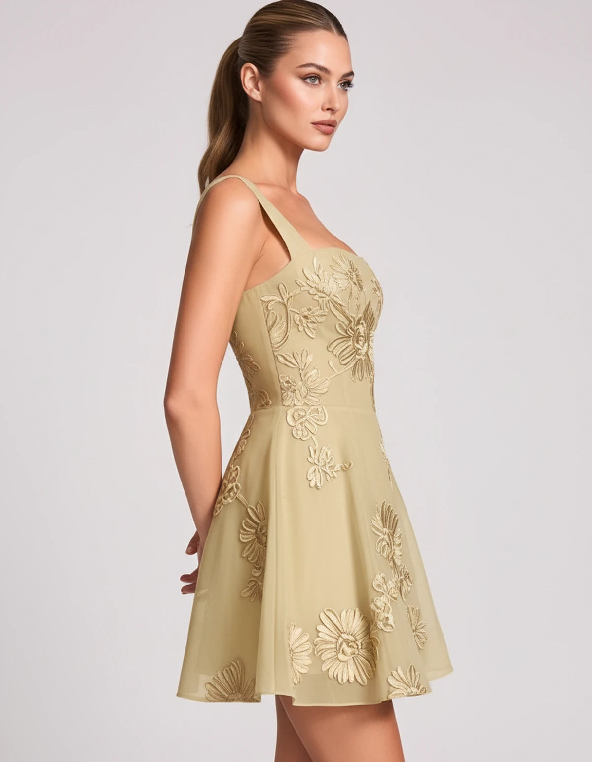 Nadalie Mini Dresses — Champagne | SKU: RB-553dd4-champa2e-2,RB-553dd4-champa2e-4,RB-553dd4-champa2e-6,RB-553dd4-champa2e-8,RB-553dd4-champa2e-10,RB-553dd4-champa2e-12,RB-553dd4-champa2e-14,RB-553dd4-champa2e-16,RB-553dd4-champa2e-16W,RB-553dd4-champa2e-18W,RB-553dd4-champa2e-20W,RB-553dd4-champa2e-22W