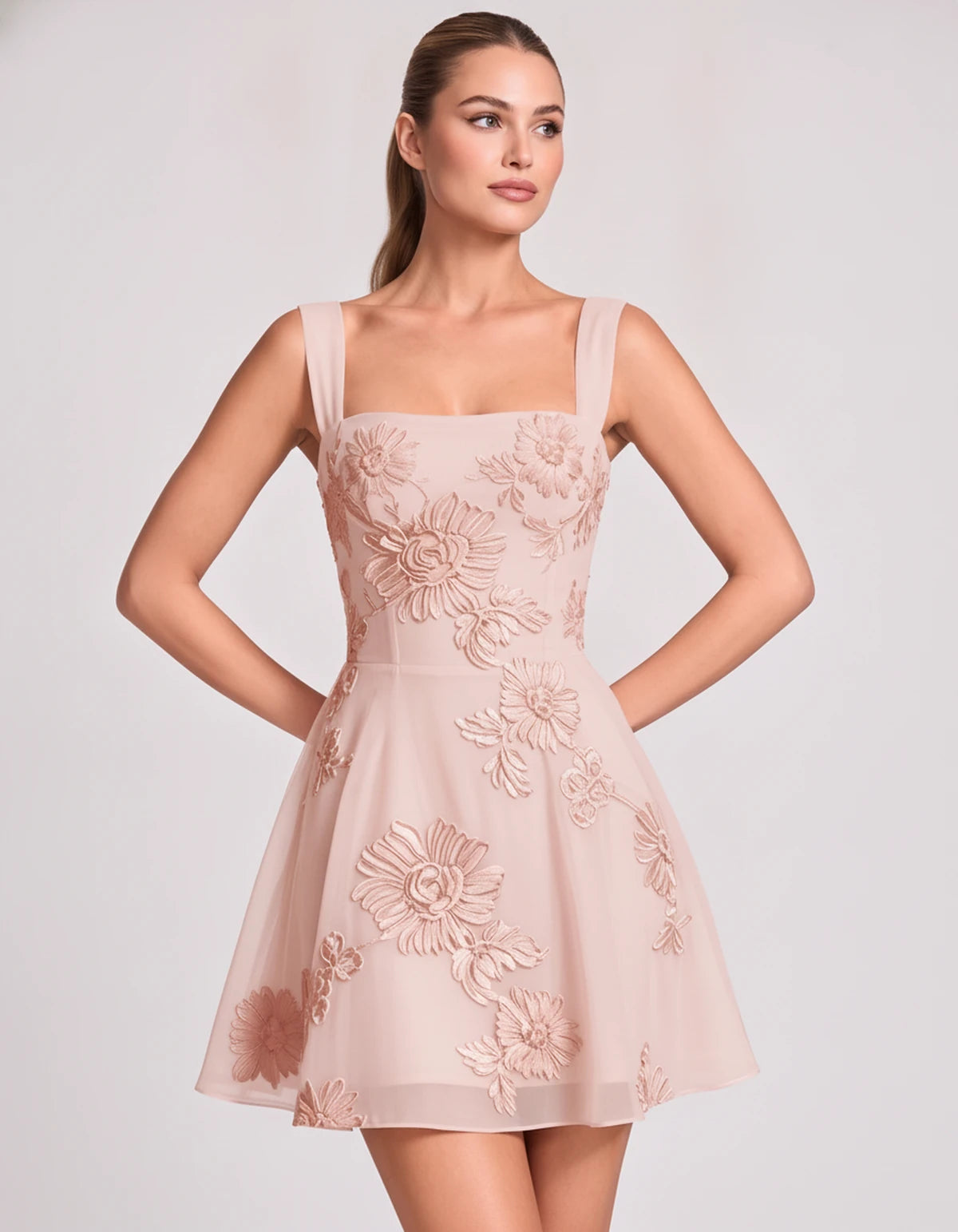 Nadalie Mini Dresses — Pink | SKU: RB-553dd4-pink-2,RB-553dd4-pink-4,RB-553dd4-pink-6,RB-553dd4-pink-8,RB-553dd4-pink-10,RB-553dd4-pink-12,RB-553dd4-pink-14,RB-553dd4-pink-16,RB-553dd4-pink-16W,RB-553dd4-pink-18W,RB-553dd4-pink-20W,RB-553dd4-pink-22W