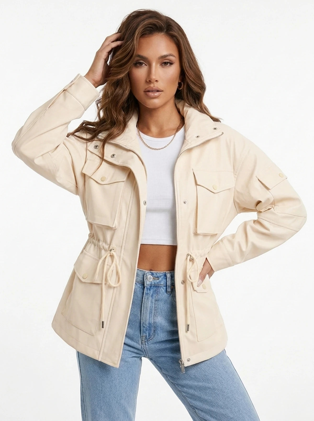 Nadielle Jackets — Beige