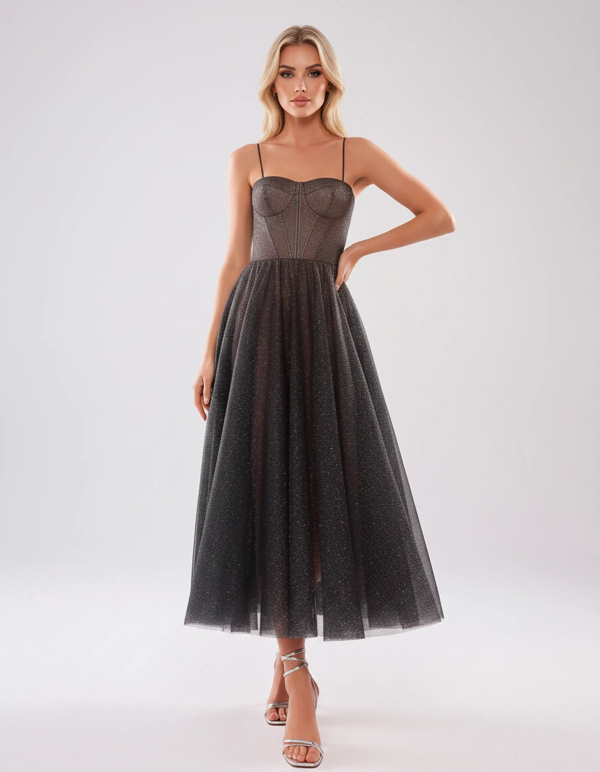 Naiara Midi Dresses — Black | SKU: RB-4adf84-black-2,RB-4adf84-black-4,RB-4adf84-black-6,RB-4adf84-black-8,RB-4adf84-black-10,RB-4adf84-black-12,RB-4adf84-black-14,RB-4adf84-black-16,RB-4adf84-black-16 Plus,RB-4adf84-black-20 Plus,RB-4adf84-black-24 Plus