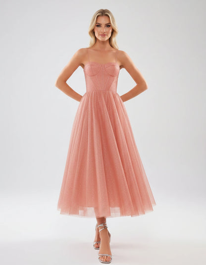 Naiara Midi Dresses — Coral | SKU: RB-4adf84-coral-2,RB-4adf84-coral-4,RB-4adf84-coral-6,RB-4adf84-coral-8,RB-4adf84-coral-10,RB-4adf84-coral-12,RB-4adf84-coral-14,RB-4adf84-coral-16,RB-4adf84-coral-16 Plus,RB-4adf84-coral-20 Plus,RB-4adf84-coral-24 Plus