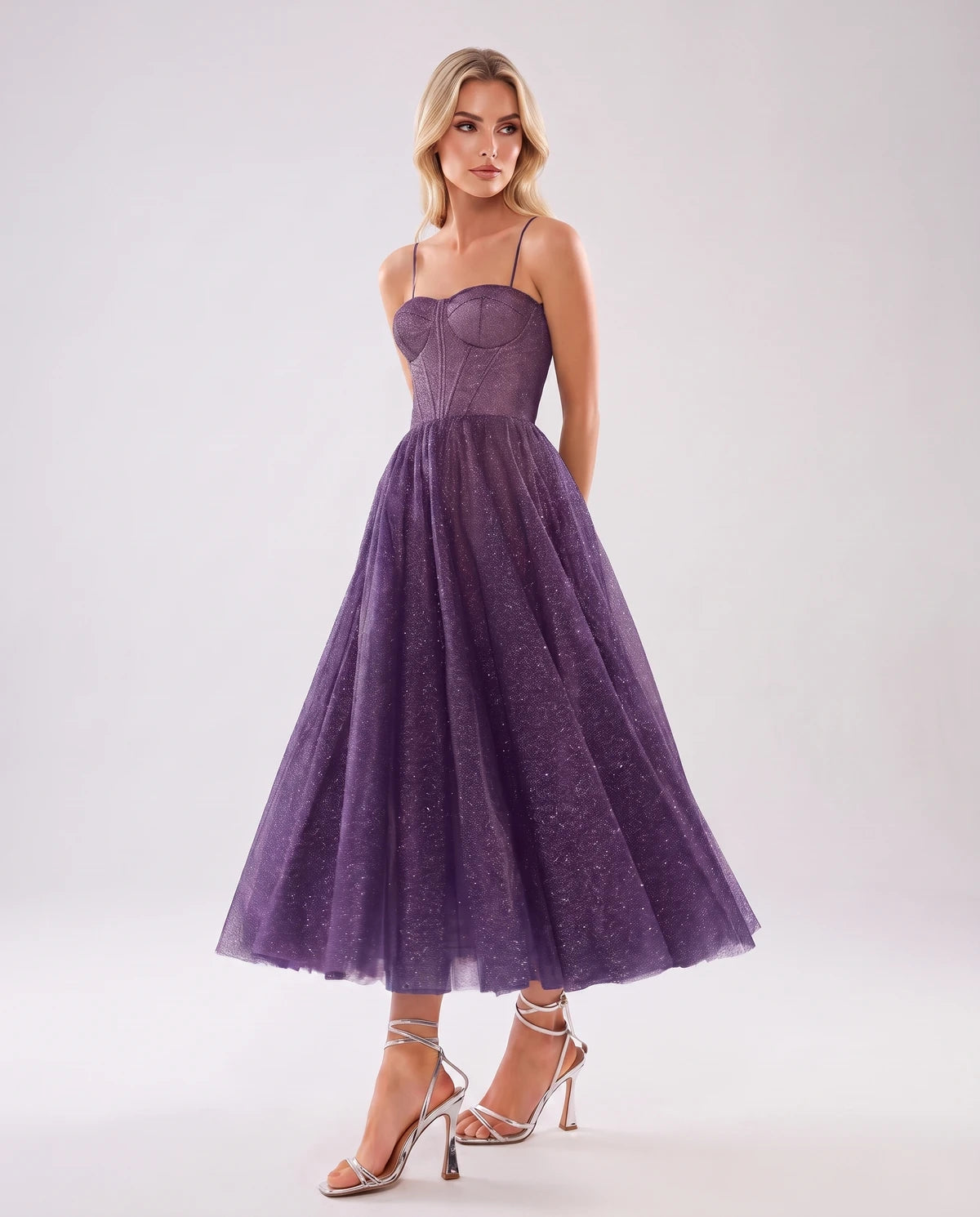 Naiara Midi Dresses — Purple
