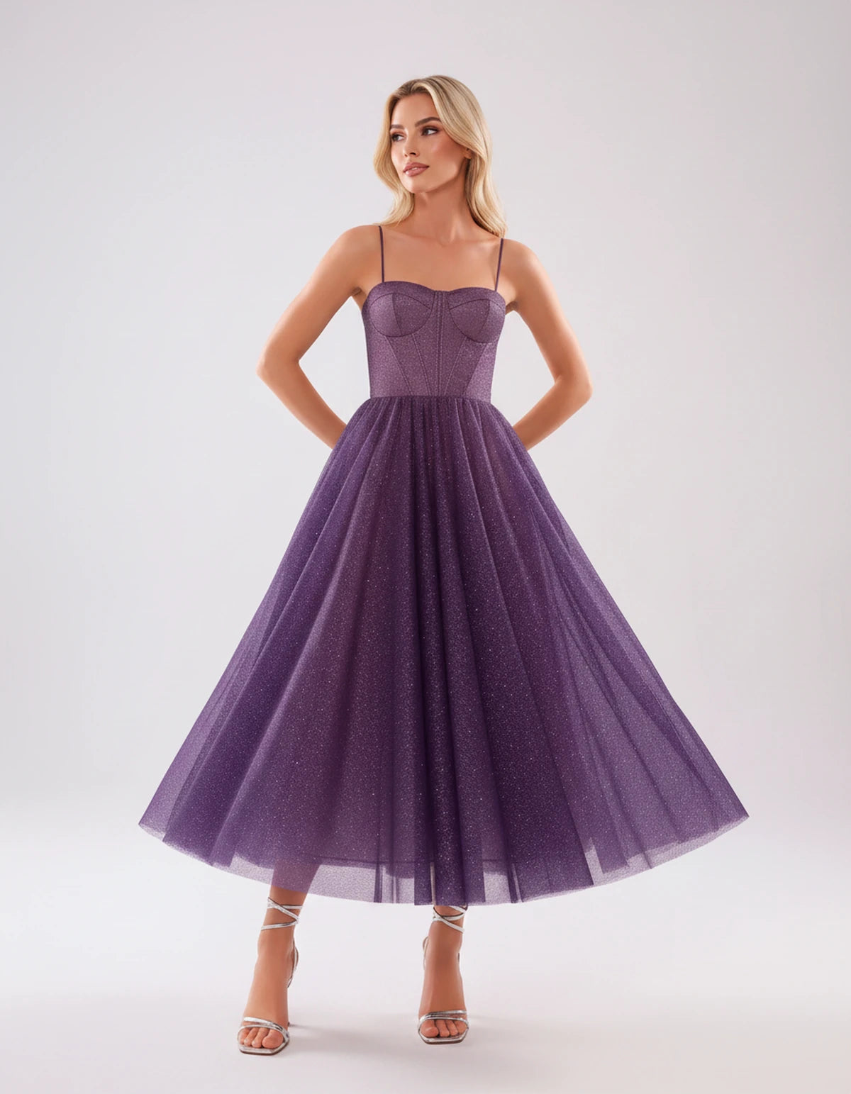 Naiara Midi Dresses — Purple | SKU: RB-4adf84-purple-2,RB-4adf84-purple-4,RB-4adf84-purple-6,RB-4adf84-purple-8,RB-4adf84-purple-10,RB-4adf84-purple-12,RB-4adf84-purple-14,RB-4adf84-purple-16,RB-4adf84-purple-16 Plus,RB-4adf84-purple-20 Plus,RB-4adf84-purple-24 Plus