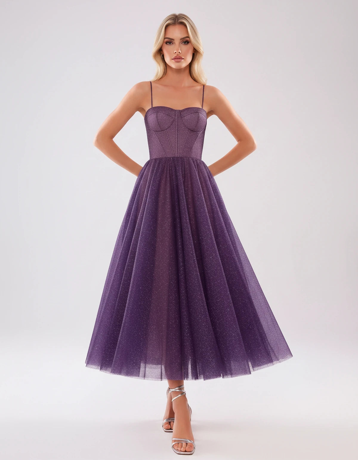 Naiara Midi Dresses — Purple | SKU: RB-4adf84-purple-2,RB-4adf84-purple-4,RB-4adf84-purple-6,RB-4adf84-purple-8,RB-4adf84-purple-10,RB-4adf84-purple-12,RB-4adf84-purple-14,RB-4adf84-purple-16,RB-4adf84-purple-16 Plus,RB-4adf84-purple-20 Plus,RB-4adf84-purple-24 Plus