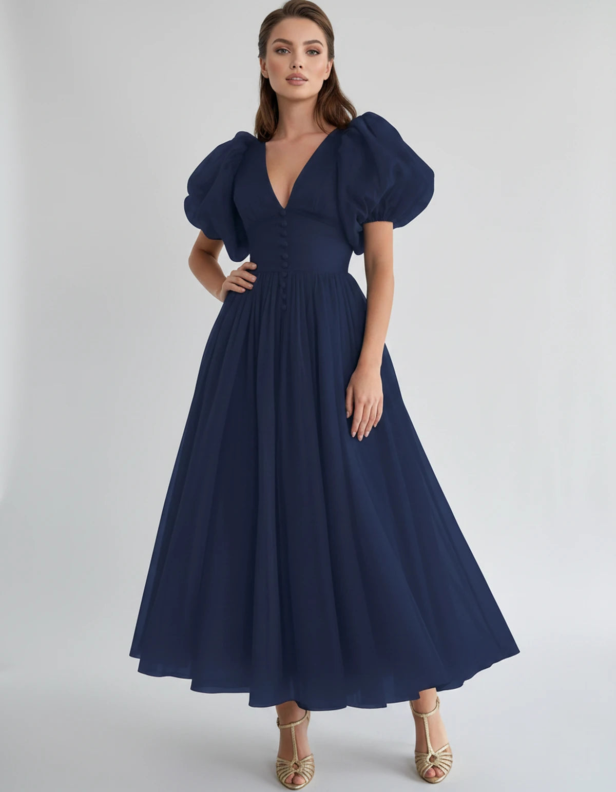 Naomie Midi Dresses — Navy | SKU: RB-011a96-navy-2,RB-011a96-navy-4,RB-011a96-navy-6,RB-011a96-navy-8,RB-011a96-navy-10,RB-011a96-navy-12,RB-011a96-navy-14,RB-011a96-navy-16,RB-011a96-navy-16W,RB-011a96-navy-18W,RB-011a96-navy-20W,RB-011a96-navy-22W
