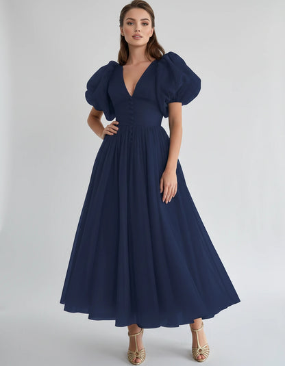 Naomie Midi Dresses — Navy | SKU: RB-011a96-navy-2,RB-011a96-navy-4,RB-011a96-navy-6,RB-011a96-navy-8,RB-011a96-navy-10,RB-011a96-navy-12,RB-011a96-navy-14,RB-011a96-navy-16,RB-011a96-navy-16W,RB-011a96-navy-18W,RB-011a96-navy-20W,RB-011a96-navy-22W