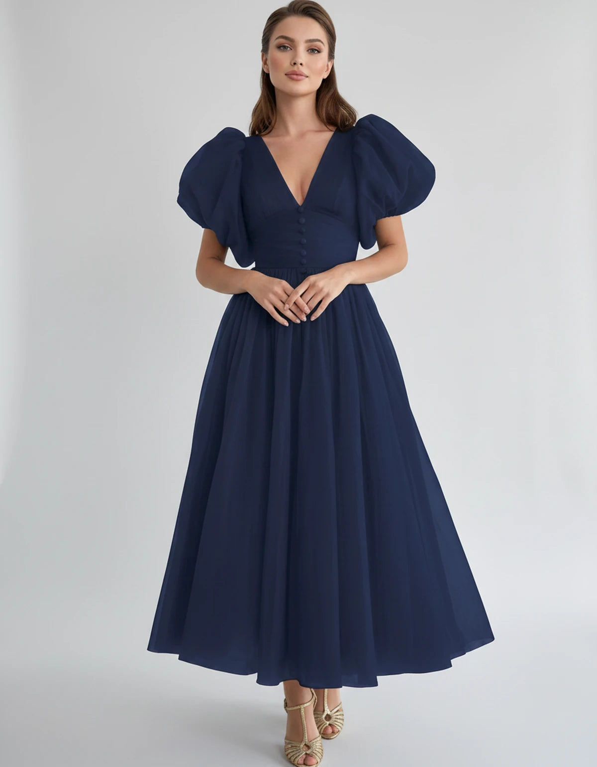 Naomie Midi Dresses — Navy | SKU: RB-011a96-navy-2,RB-011a96-navy-4,RB-011a96-navy-6,RB-011a96-navy-8,RB-011a96-navy-10,RB-011a96-navy-12,RB-011a96-navy-14,RB-011a96-navy-16,RB-011a96-navy-16W,RB-011a96-navy-18W,RB-011a96-navy-20W,RB-011a96-navy-22W