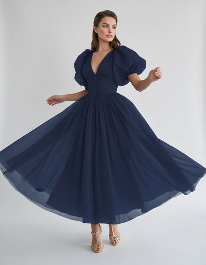 Naomie Midi Dresses — Navy | SKU: RB-011a96-navy-2,RB-011a96-navy-4,RB-011a96-navy-6,RB-011a96-navy-8,RB-011a96-navy-10,RB-011a96-navy-12,RB-011a96-navy-14,RB-011a96-navy-16,RB-011a96-navy-16W,RB-011a96-navy-18W,RB-011a96-navy-20W,RB-011a96-navy-22W