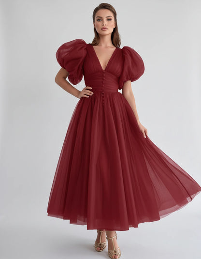 Naomie Midi Dresses — Red | SKU: RB-011a96-red-2,RB-011a96-red-4,RB-011a96-red-6,RB-011a96-red-8,RB-011a96-red-10,RB-011a96-red-12,RB-011a96-red-14,RB-011a96-red-16,RB-011a96-red-16W,RB-011a96-red-18W,RB-011a96-red-20W,RB-011a96-red-22W