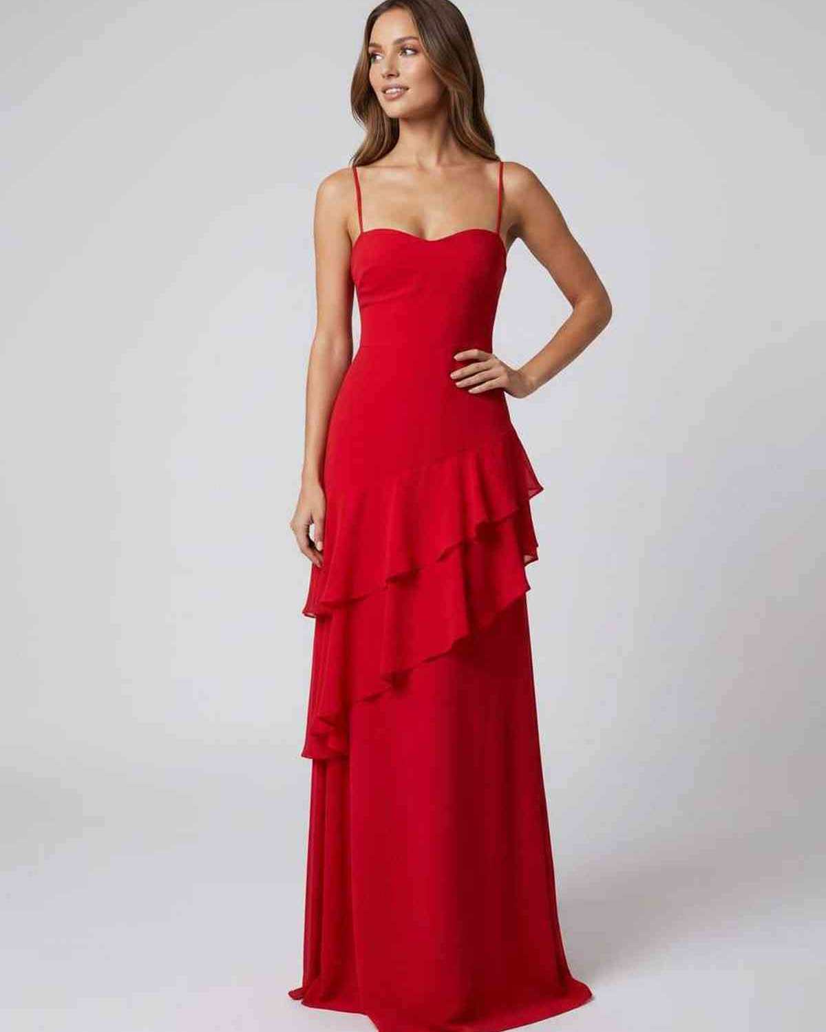 Ramblion Nara maxi dress — v-neck neckline · side detail · styled for prom season