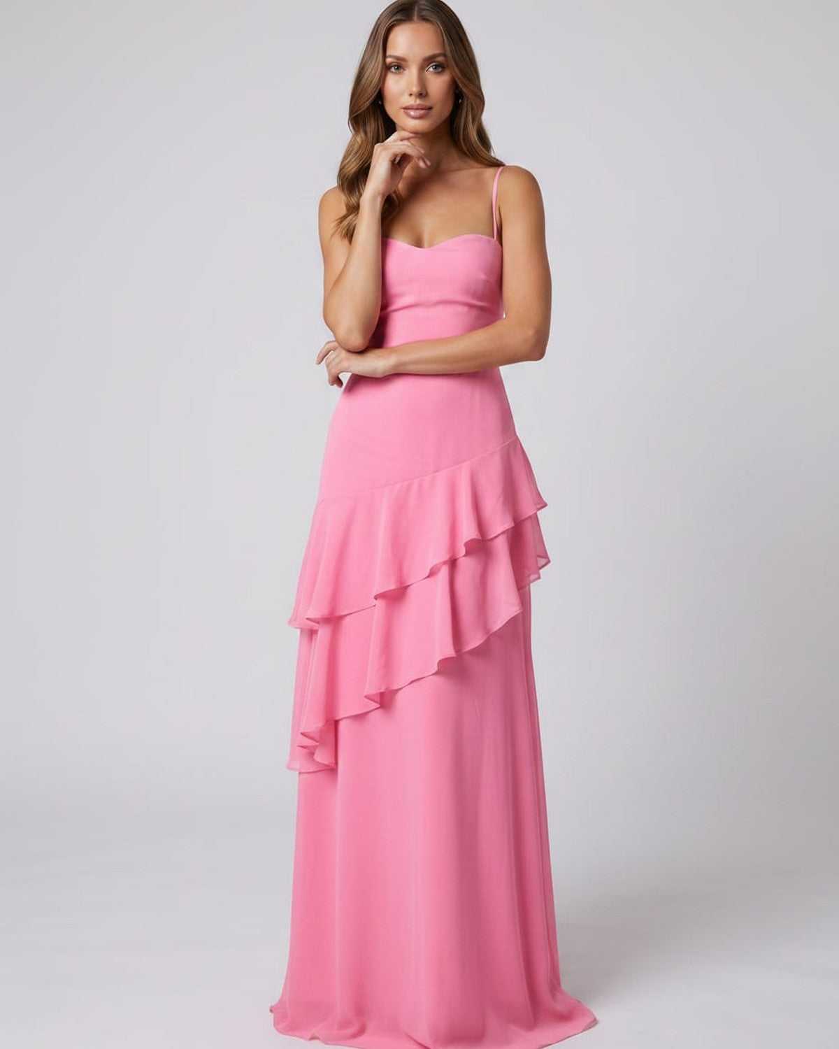 Ramblion Nara maxi dress — v-neck neckline · styled view 9 · styled for prom season