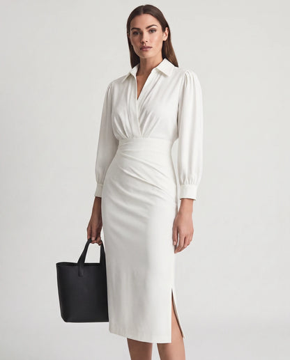 Nasturtia Midi Dresses — Beige