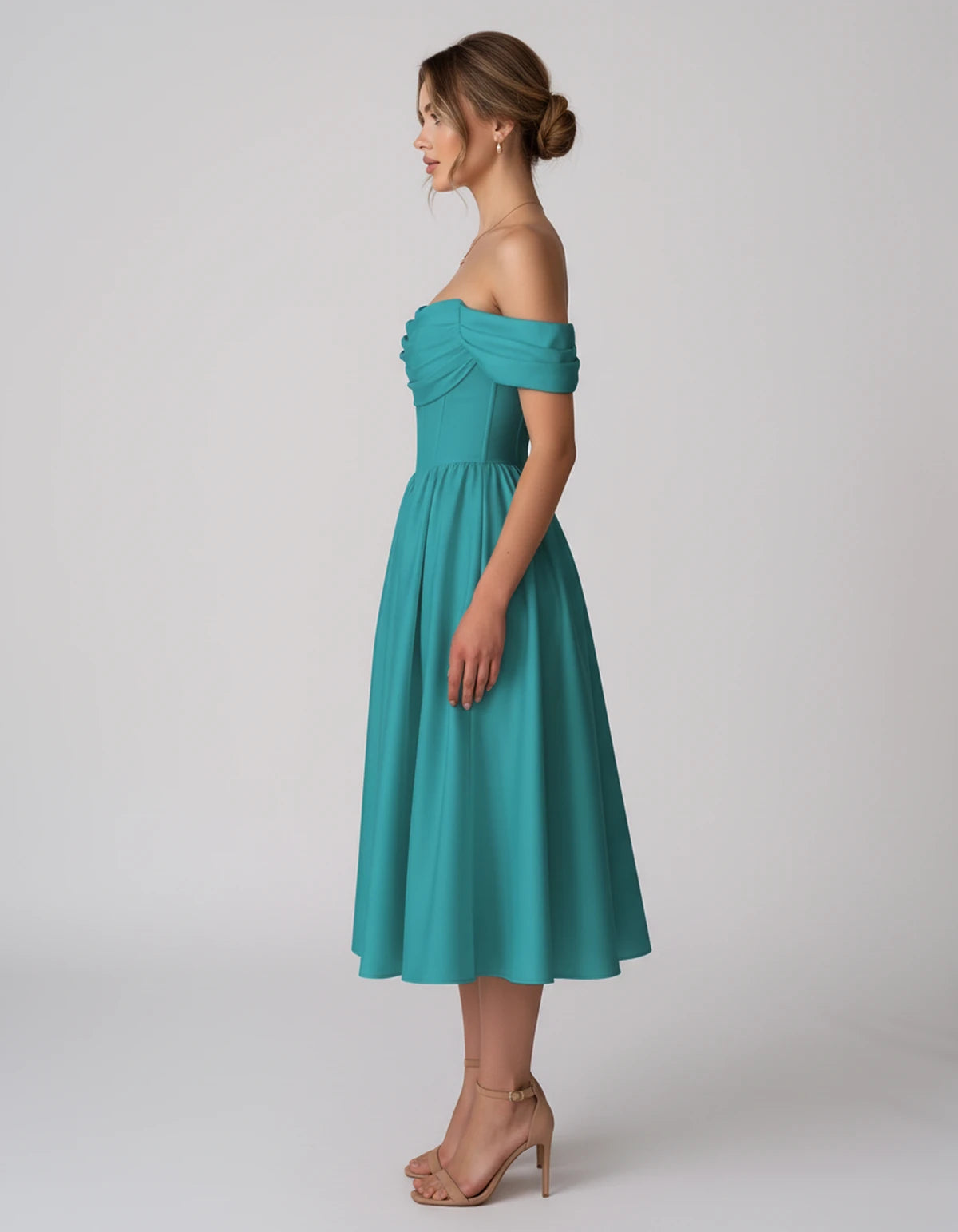 Navarre Midi Dresses — Blue Green | SKU: RB-582a73-bluegrcb-2,RB-582a73-bluegrcb-4,RB-582a73-bluegrcb-6,RB-582a73-bluegrcb-8,RB-582a73-bluegrcb-10,RB-582a73-bluegrcb-12,RB-582a73-bluegrcb-14,RB-582a73-bluegrcb-16,RB-582a73-bluegrcb-16W,RB-582a73-bluegrcb-18W,RB-582a73-bluegrcb-20W,RB-582a73-bluegrcb-22W