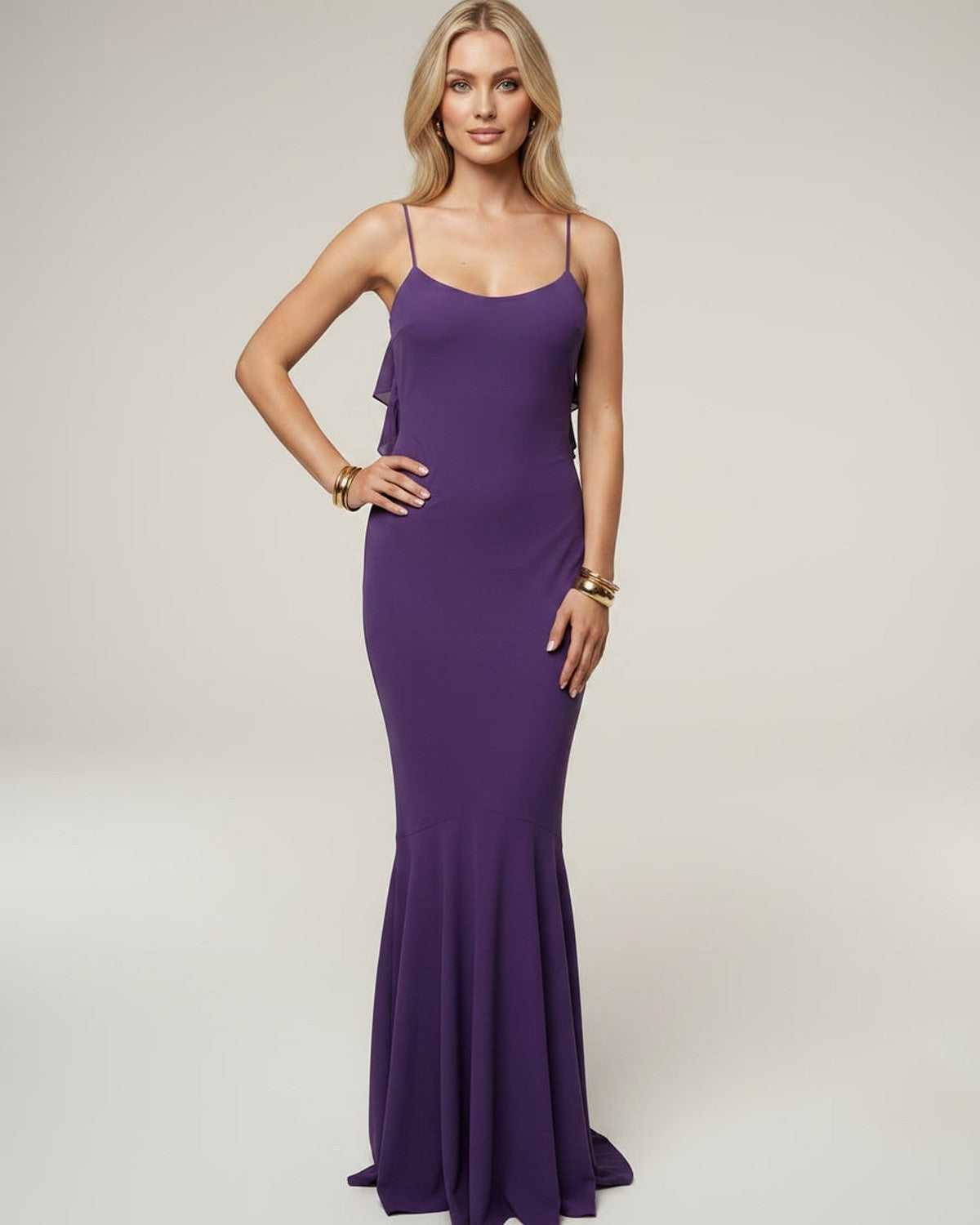 Ramblion Naya maxi dress — round neck neckline · styled view 6 · styled for prom season