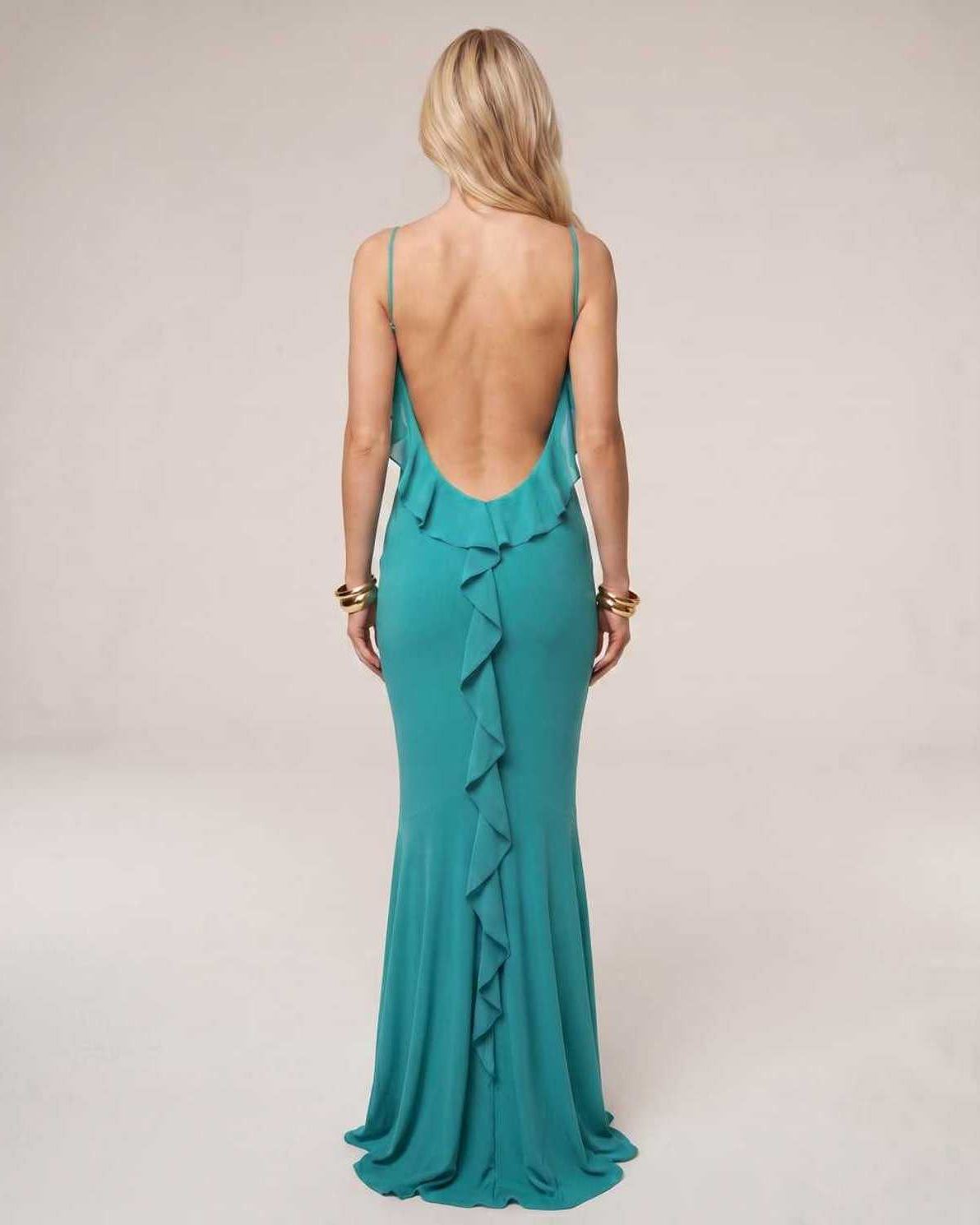 Ramblion Naya maxi dress — round neck neckline · styled view 9 · styled for prom season