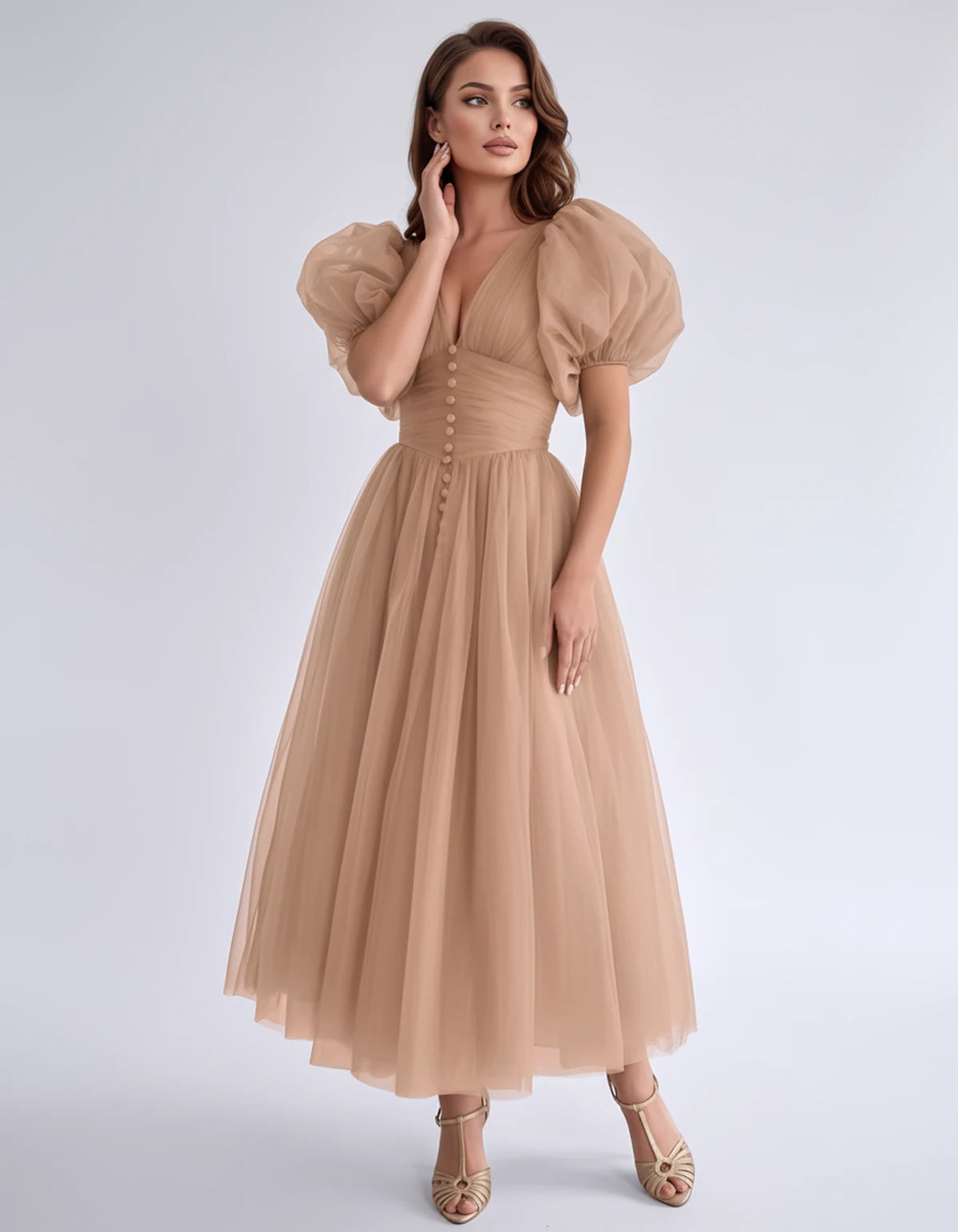 Nectaria Midi Dresses — Fresh Pink | SKU: RB-410678-freshpf3-2,RB-410678-freshpf3-4,RB-410678-freshpf3-6,RB-410678-freshpf3-8,RB-410678-freshpf3-10,RB-410678-freshpf3-12,RB-410678-freshpf3-14,RB-410678-freshpf3-16,RB-410678-freshpf3-16W,RB-410678-freshpf3-18W,RB-410678-freshpf3-20W,RB-410678-freshpf3-22W