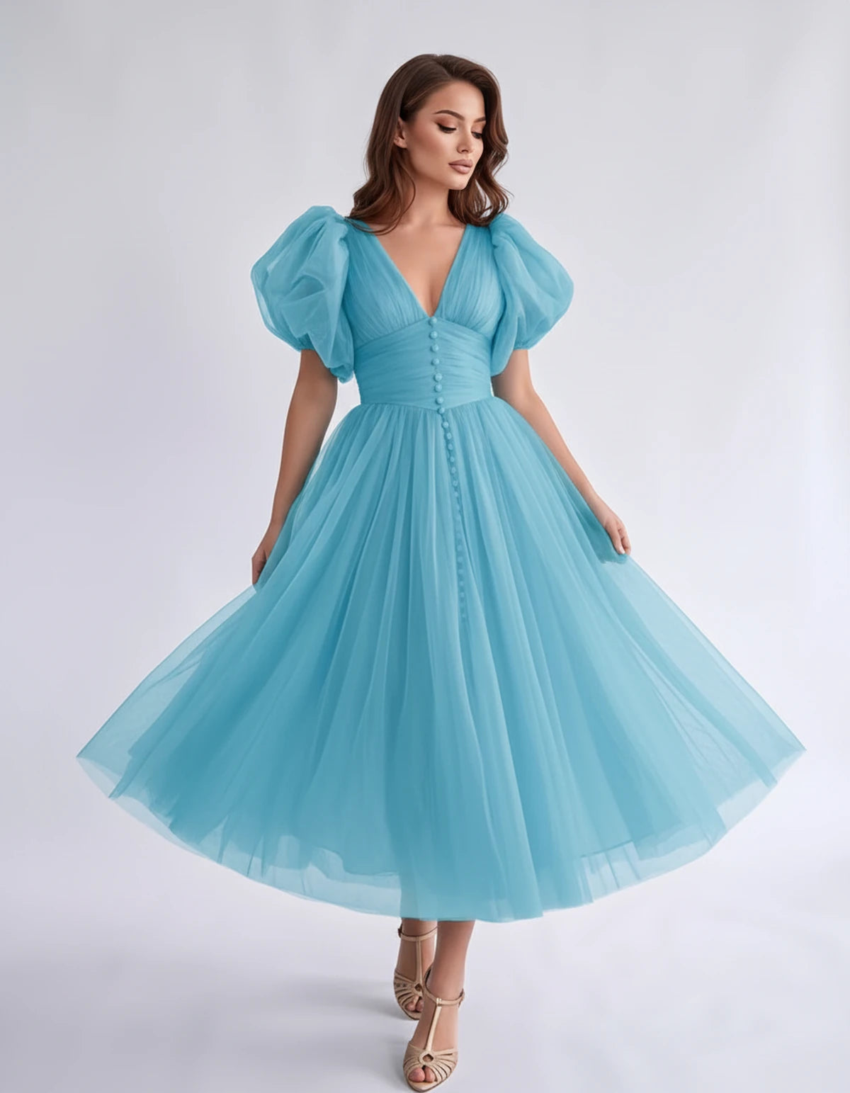 Nectaria Midi Dresses — Ocean Blue | SKU: RB-410678-oceanb34-2,RB-410678-oceanb34-4,RB-410678-oceanb34-6,RB-410678-oceanb34-8,RB-410678-oceanb34-10,RB-410678-oceanb34-12,RB-410678-oceanb34-14,RB-410678-oceanb34-16,RB-410678-oceanb34-16W,RB-410678-oceanb34-18W,RB-410678-oceanb34-20W,RB-410678-oceanb34-22W