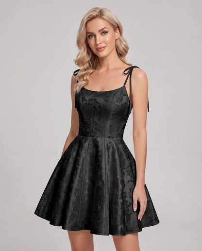 Nephele Mini Dresses — Black