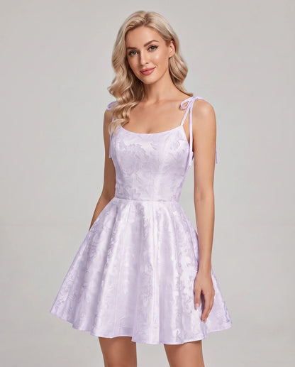 Nephele Mini Dresses — Lavender